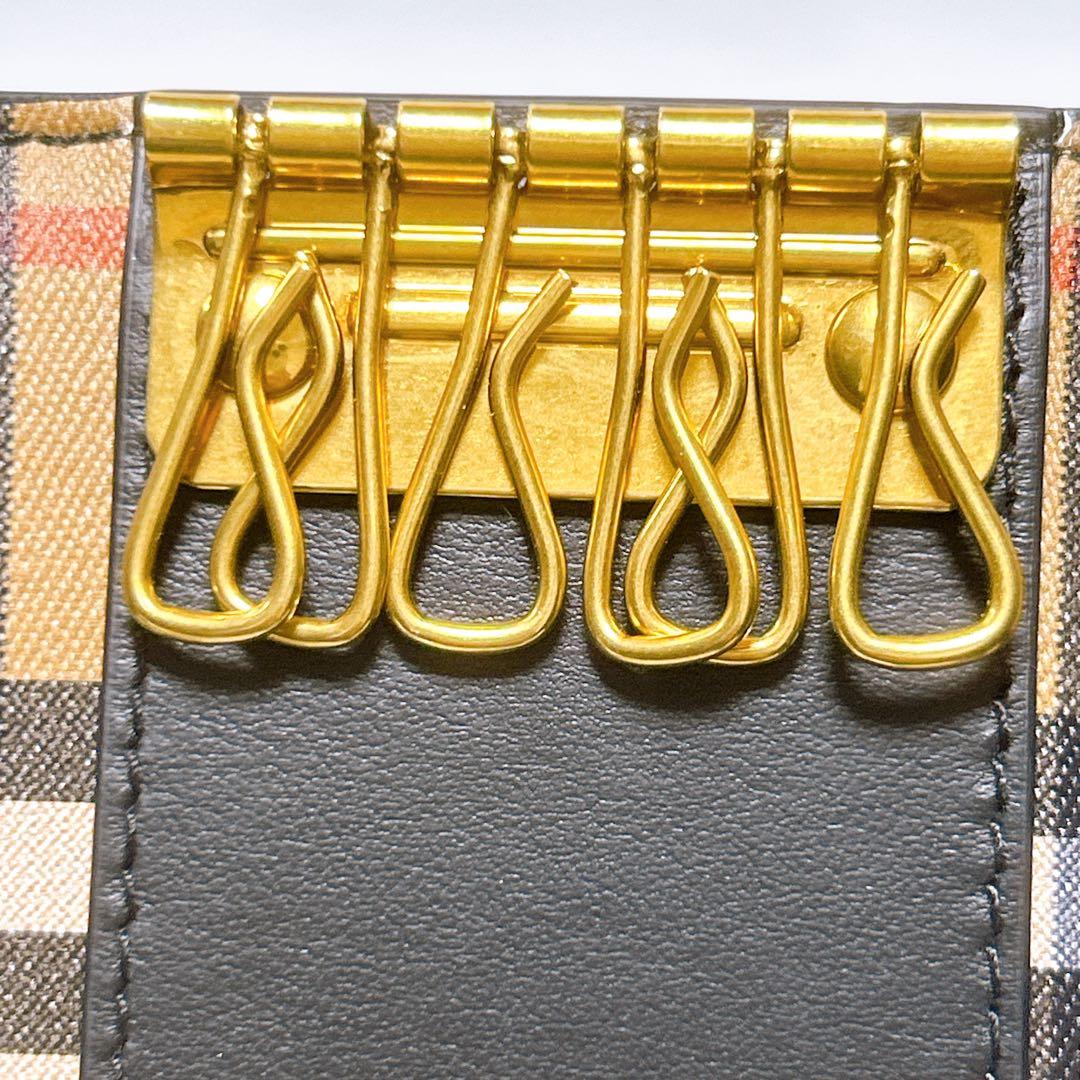 新品未使用✨バーバリー ノバチェック キーケース 6連 リング付き 箱・袋付き