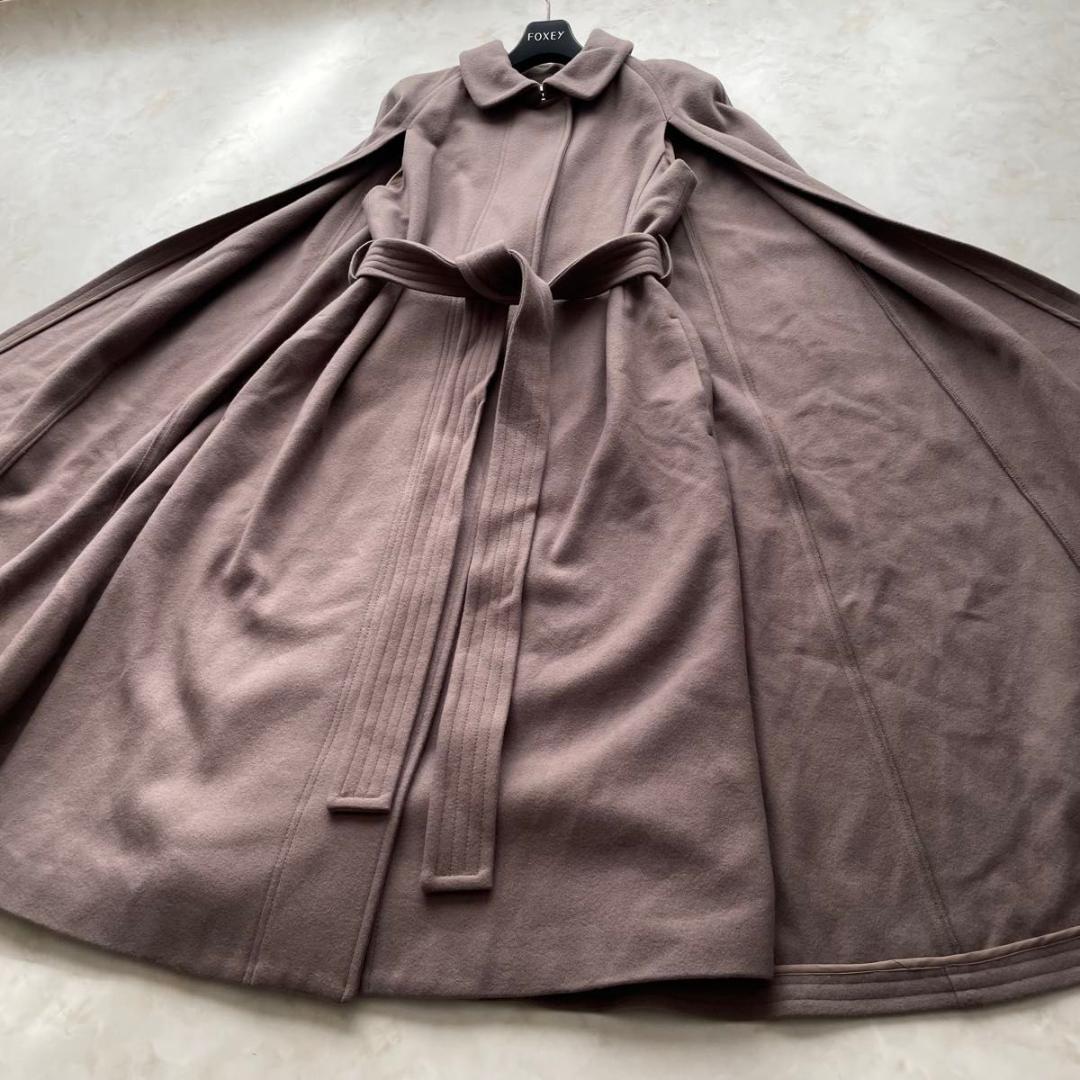 【未使用級】CELFORD ケープコート マント　マキシ丈　ベルト付き　36 S