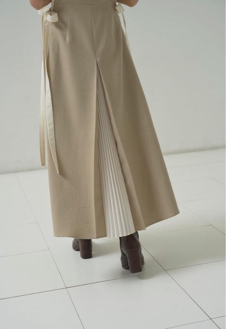 SNIDEL スナイデル　サイドプリーツツイード　ワンピ　SWFO244099