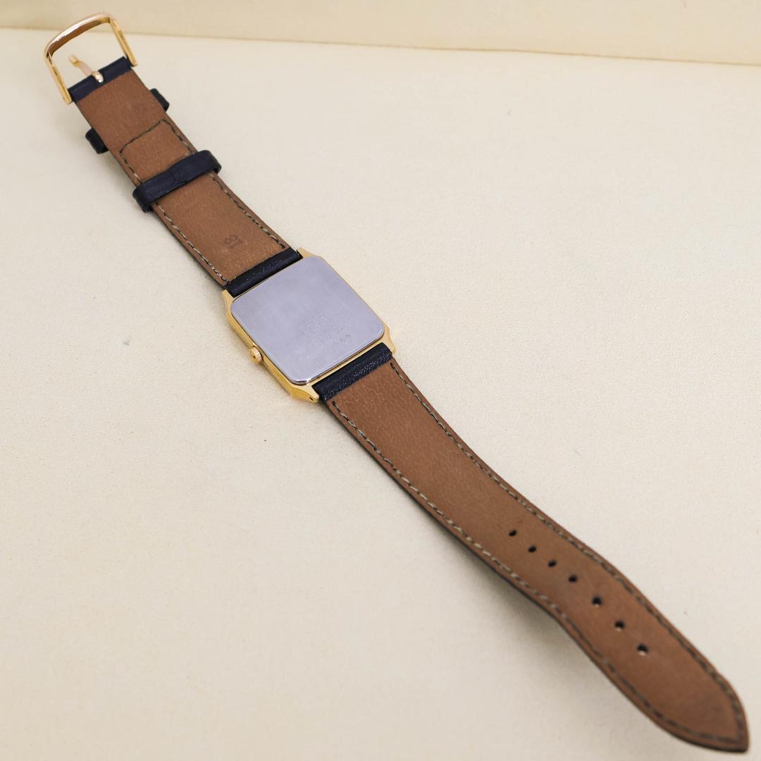 稼働 SEIKO sprit 腕時計 ゴールド 新品電池 レザーベルト 2631