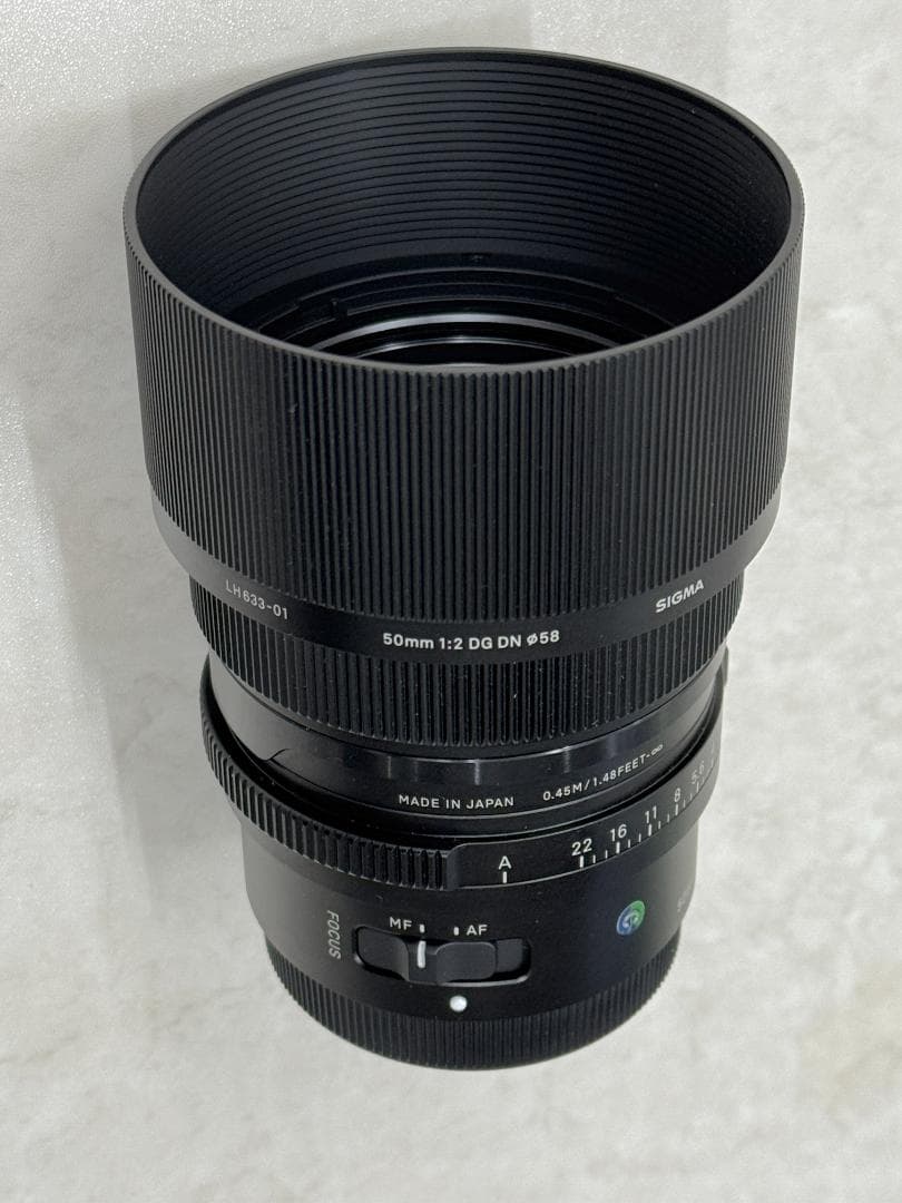 シグマ SIGMA 50mm F2 DG DN SONY E-mount 美品
