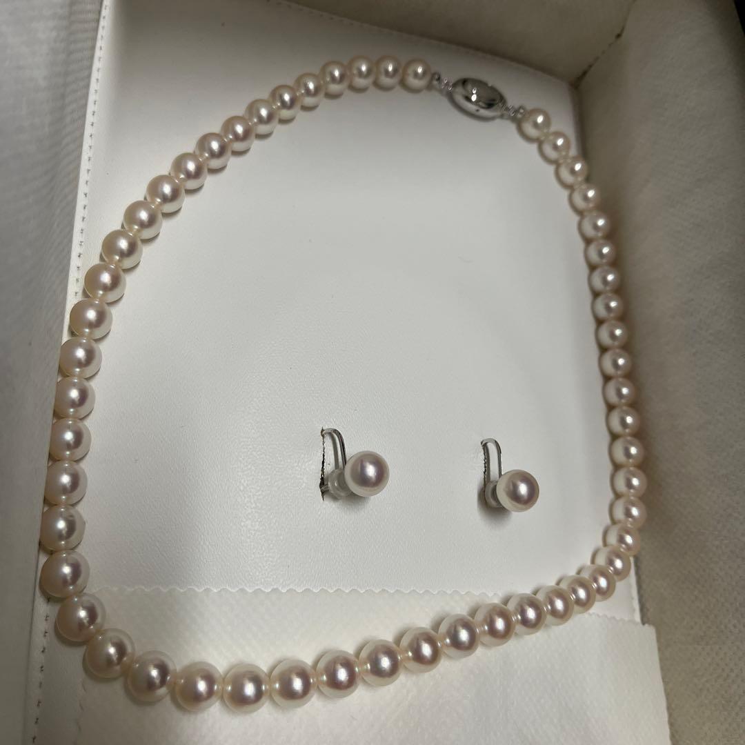 あこや真珠　ネックレス　イヤリング