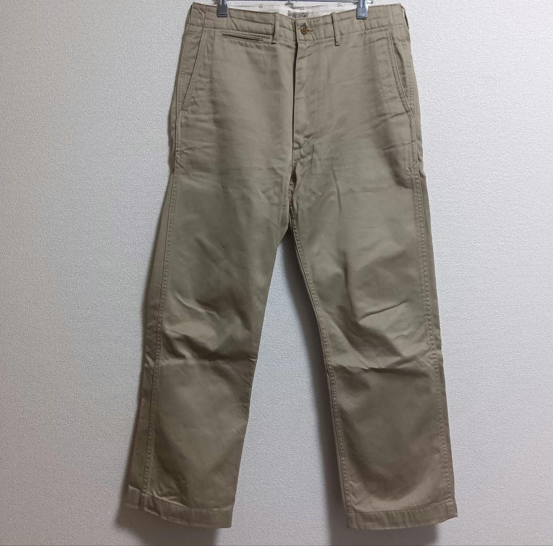 BR40025 ベージュ チノパン ウエスト33インチ　バズリクソンズ　新品