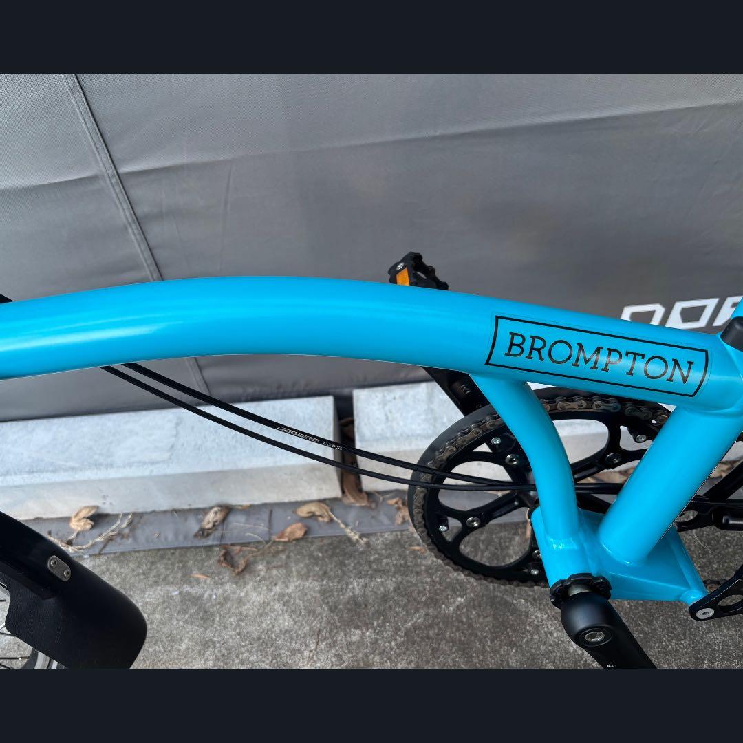 【美品】BROMPTON BLACK Edition 青S2L おまけ付き