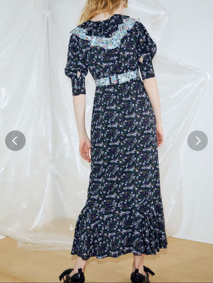 入手困難 pameo pose Jasper Dress 花柄 ワンピース