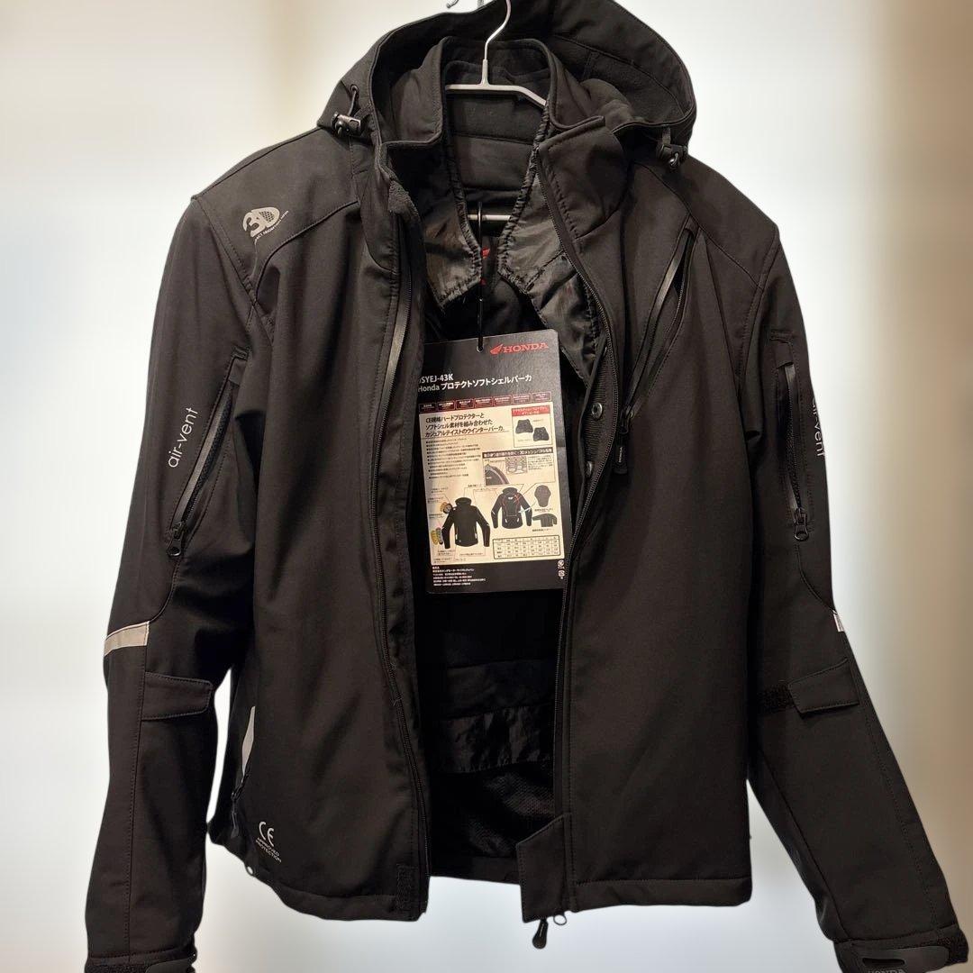 ホンダ プロテクトソフトシェルパーカ ブラック