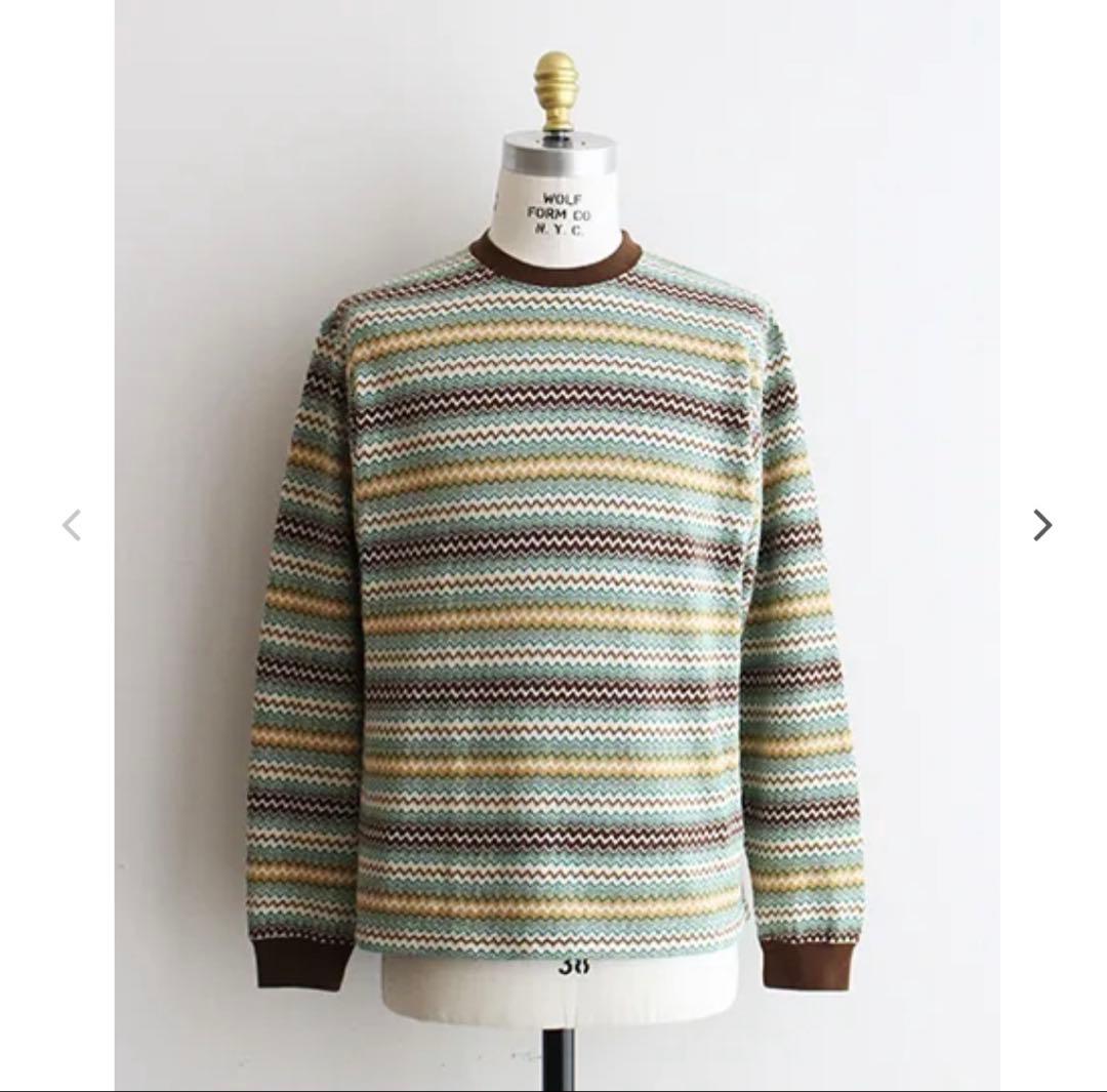 indian hill knitting service ロンT ボーダー