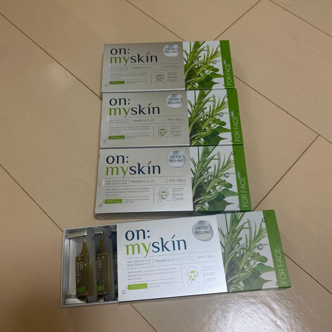 オンマイスキン　グリーンピールフェイシャル4箱