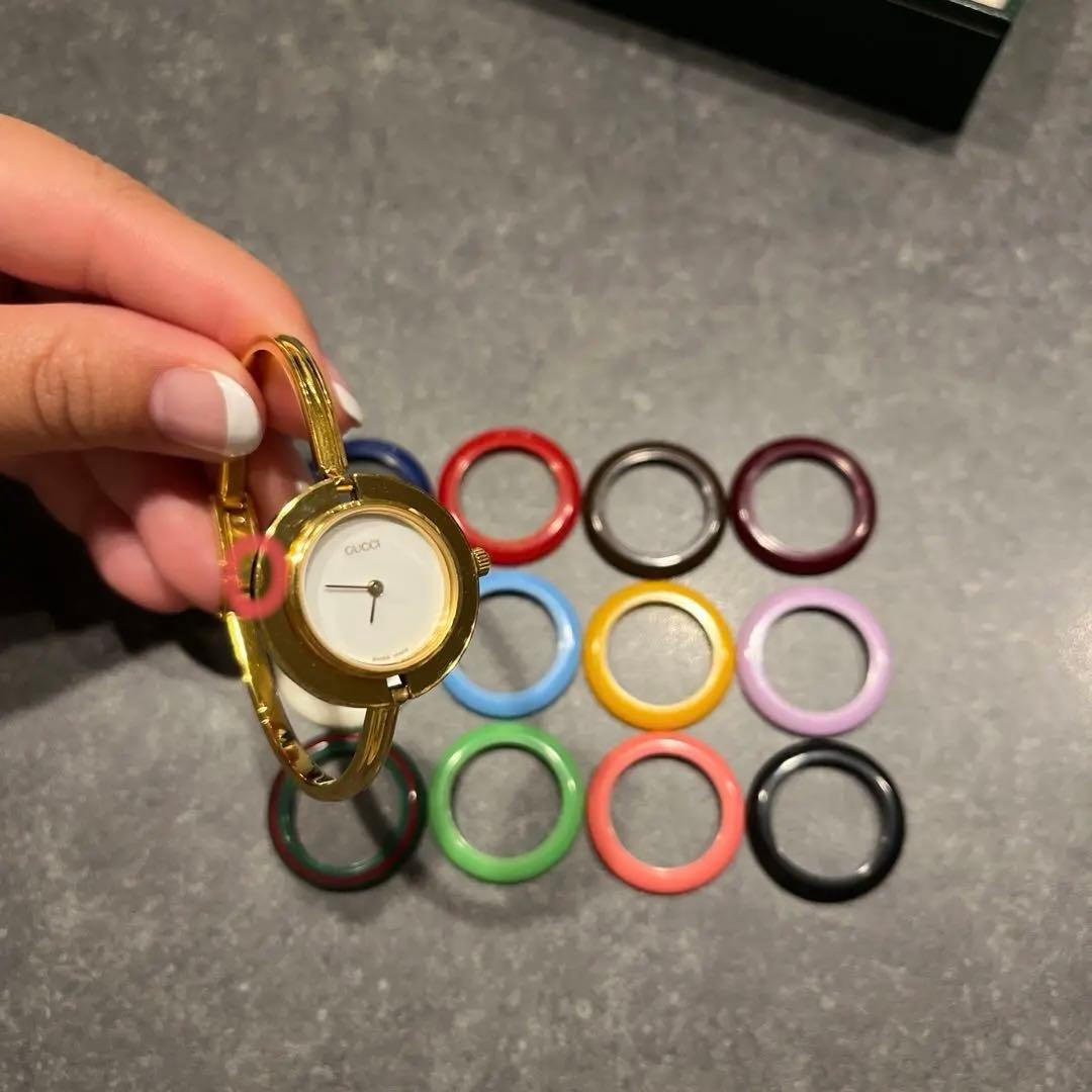 【付属品完備】GUCCI 11/12チェンジベゼル交換バンド付き