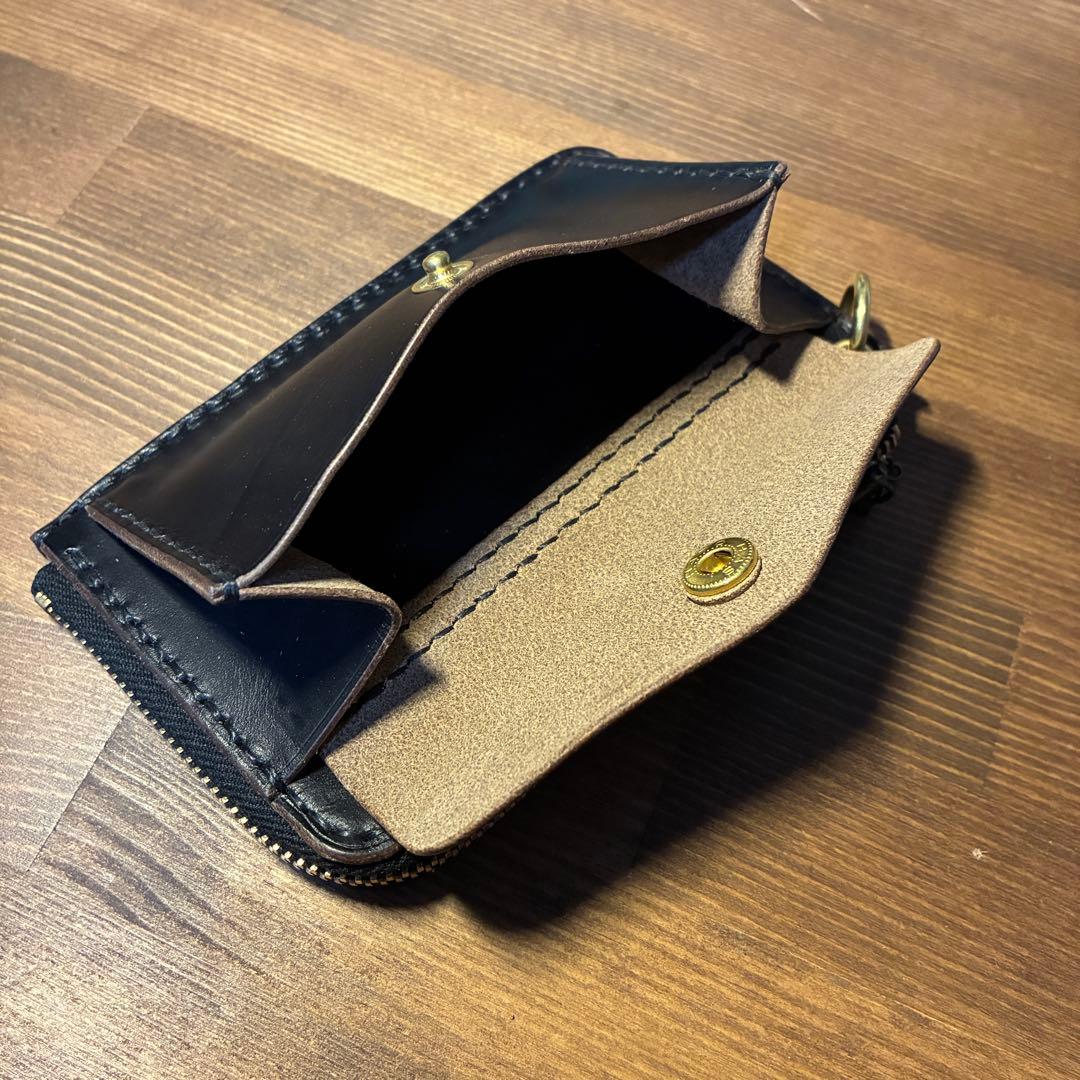 フラグメントケース　トラッカーウォレット　ホーウィン社　クロムエクセル　茶芯