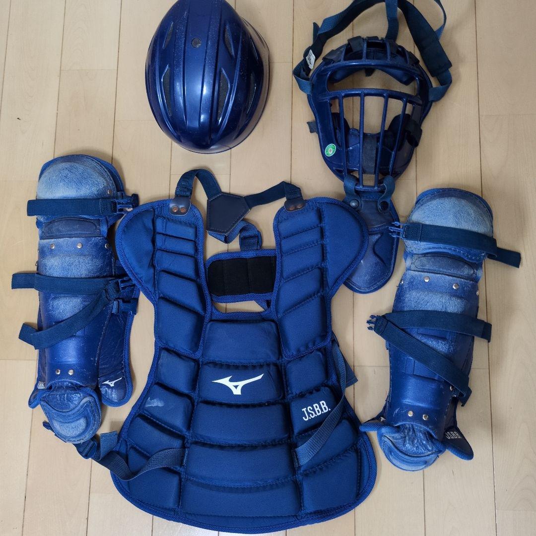 軟式 少年用 キャッチャー 防具 野球 4点セット＋バッグ（合計5点）