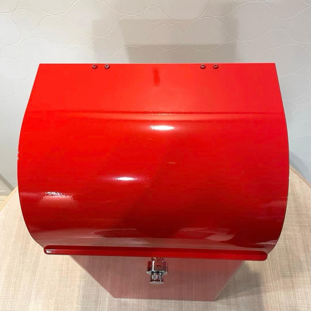 【未使用】フィール2 スタンド式ポスト 右勝手 郵便ポスト 大型投函 鍵付き 赤