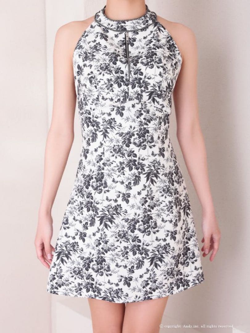 andy ドレス　S トワルドジュイ　ブラック　シュガー