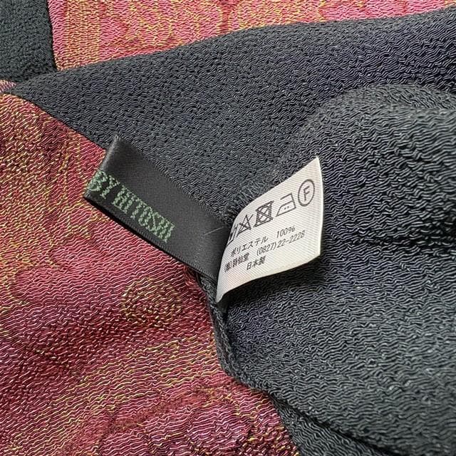 【未使用】 詩仙堂 BY HITOSHI 花柄 長袖 ロングワンピース 和 花柄