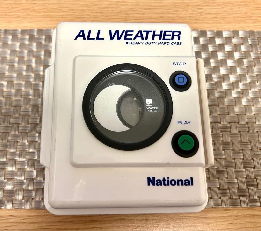 ナショナル ステレオラジオカセットプレーヤー ALL WEATHER ジャンク品