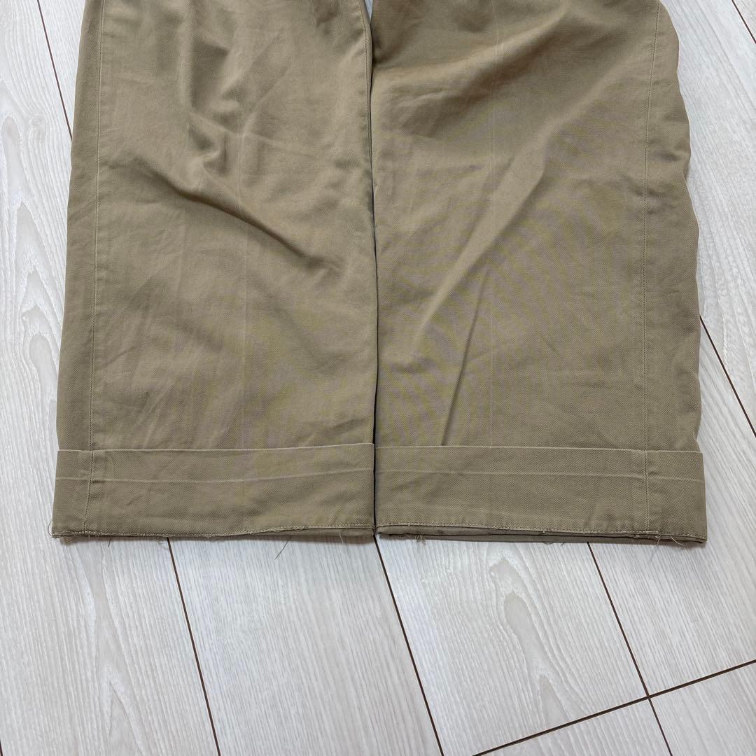 40s〜u.s.army チノトラウザー　カーキ　USA製