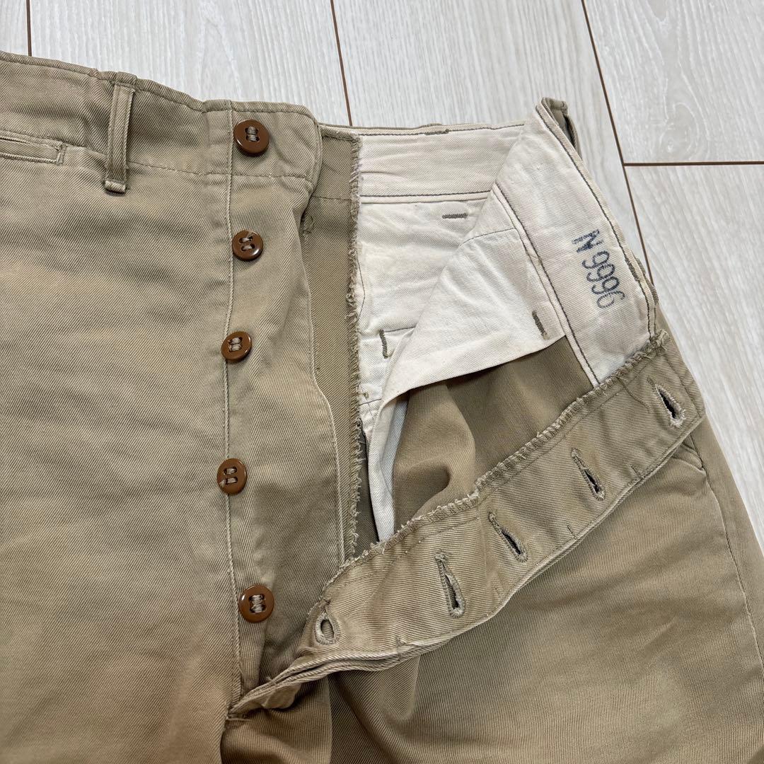 40s〜u.s.army チノトラウザー　カーキ　USA製
