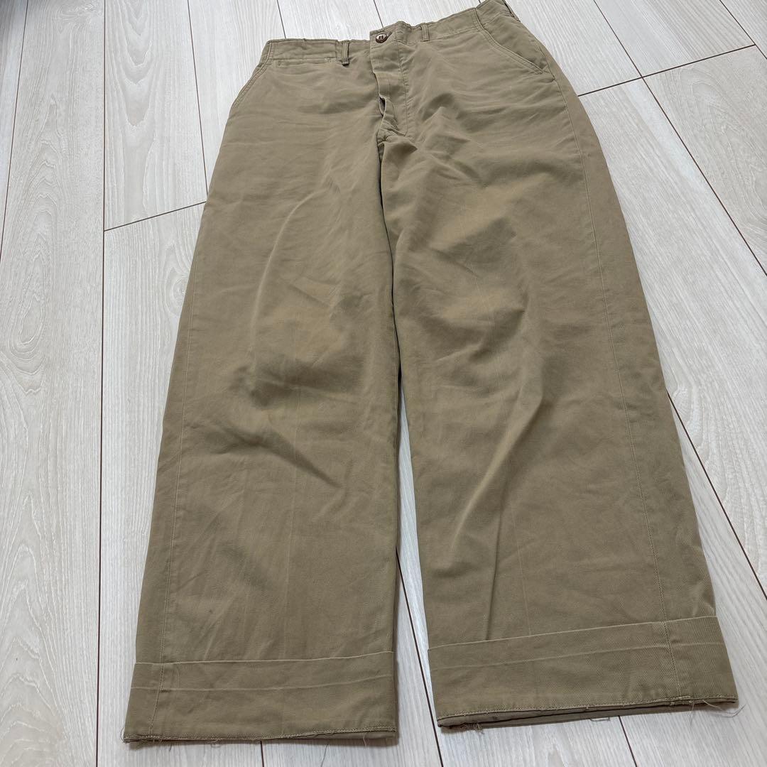 40s〜u.s.army チノトラウザー　カーキ　USA製