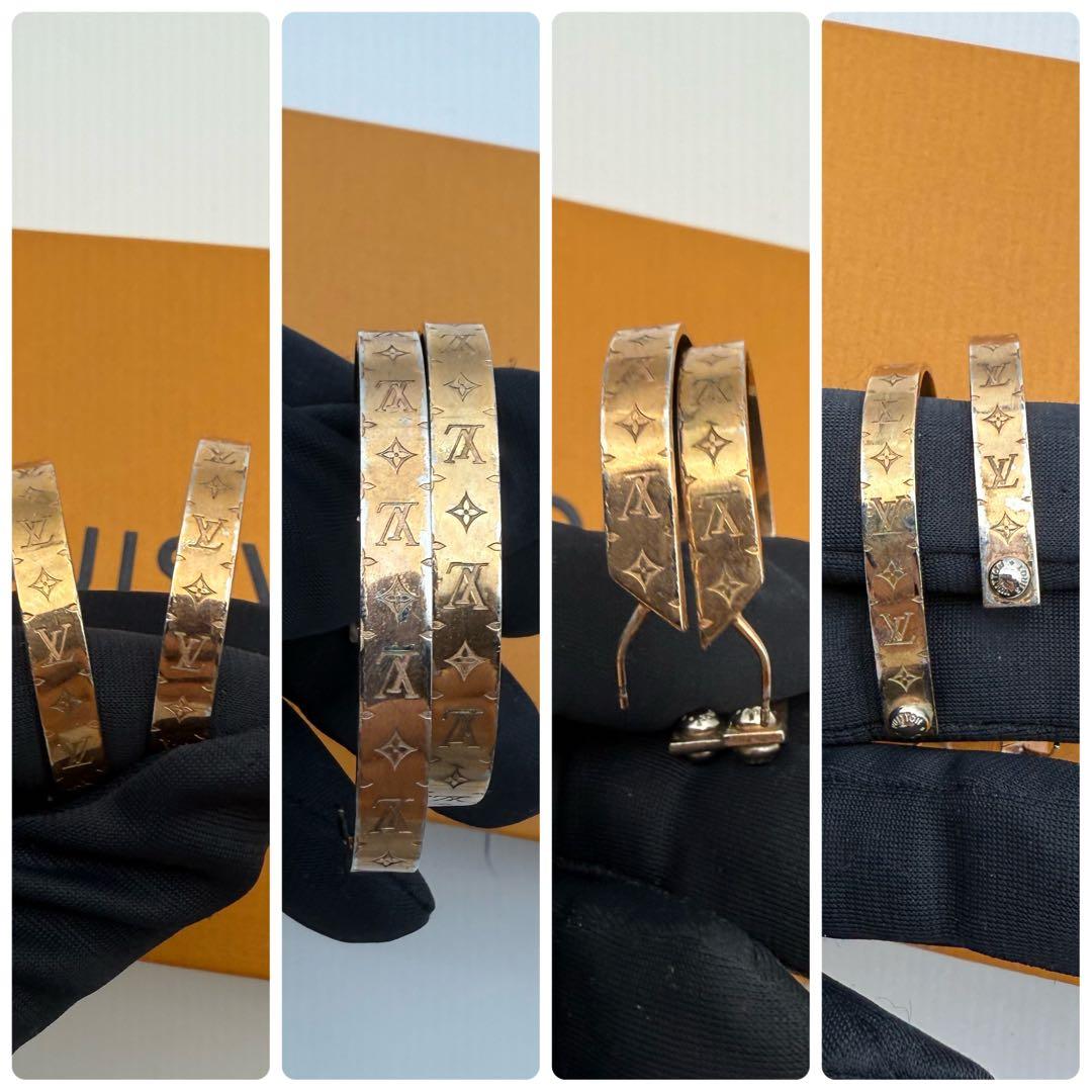 訳あり　ルイヴィトン　ナノグラム　ワープ　ピアス