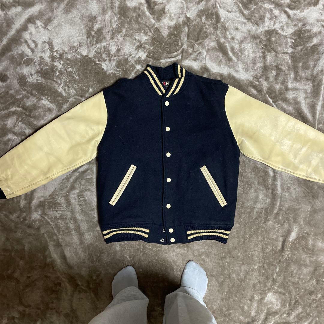 VAN スタジャン ネイビー/ベージュ