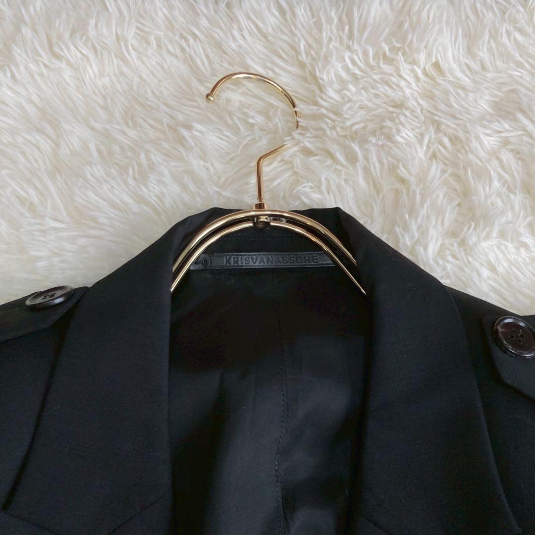 KRISVANASSCHE ジャケット ブラック 46 フォーマル ビジネス