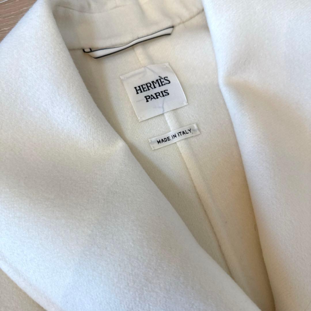 HERMES 未使用 カシミヤ コート ダブルフェイス