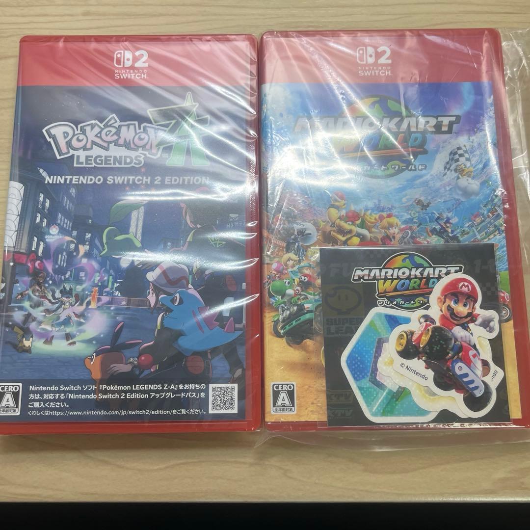 ポケモンZAレジェンズ　マリオカートワールド Nintendo Switch2