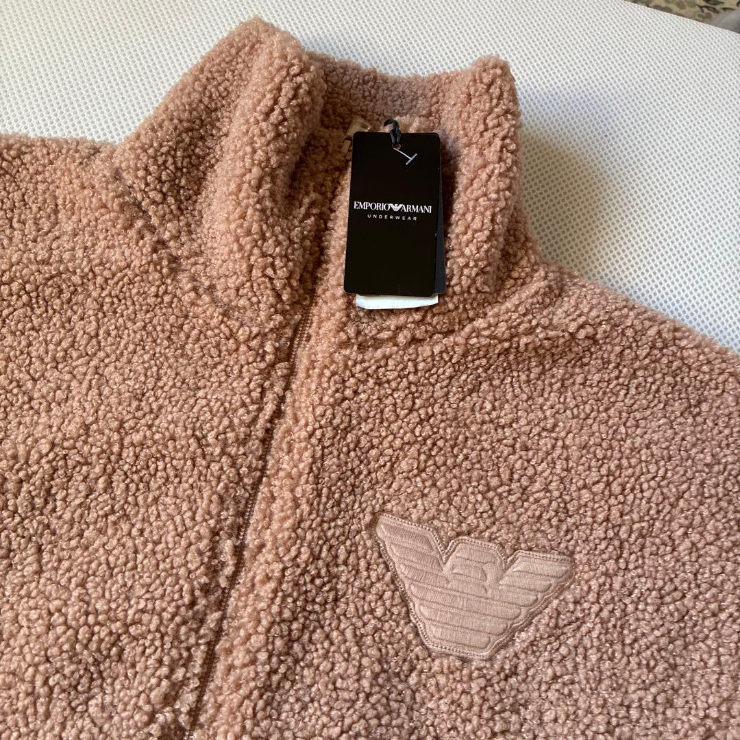 新品　エンポリオアルマーニ　ジップアップ　スウェット　ベージュ　XS
