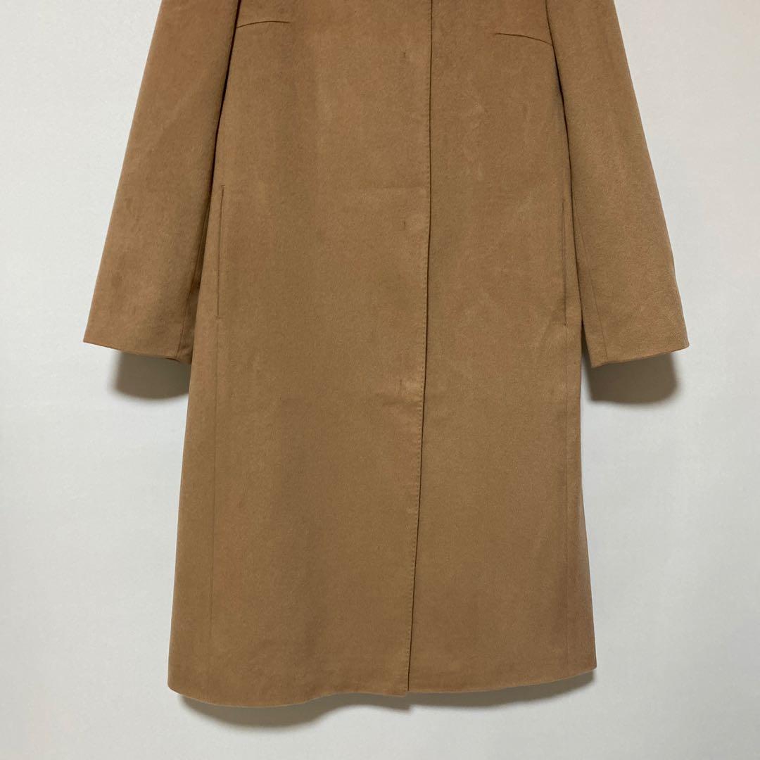 トゥモローランド 36 ノーカラー ロングコート カシミヤ100% DMW