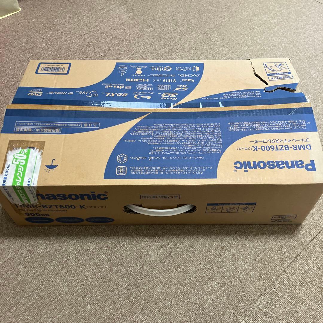 Panasonic ブルーレイレコーダー DMR-BZT600-K
