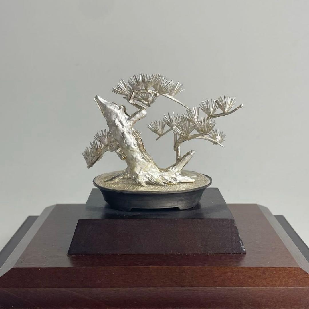 純銀 銀細工 銀工芸 光則 作 松