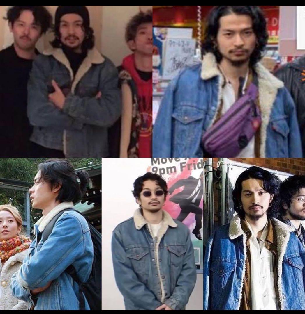 極美品 80s Levi's 70608-0217 ボアデニムジャケット 40