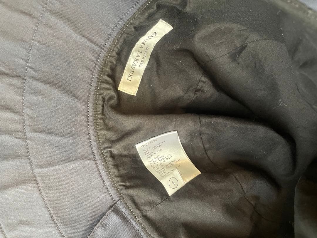 24SS キジマタカユキ POLY COTTON BUCKET HAT