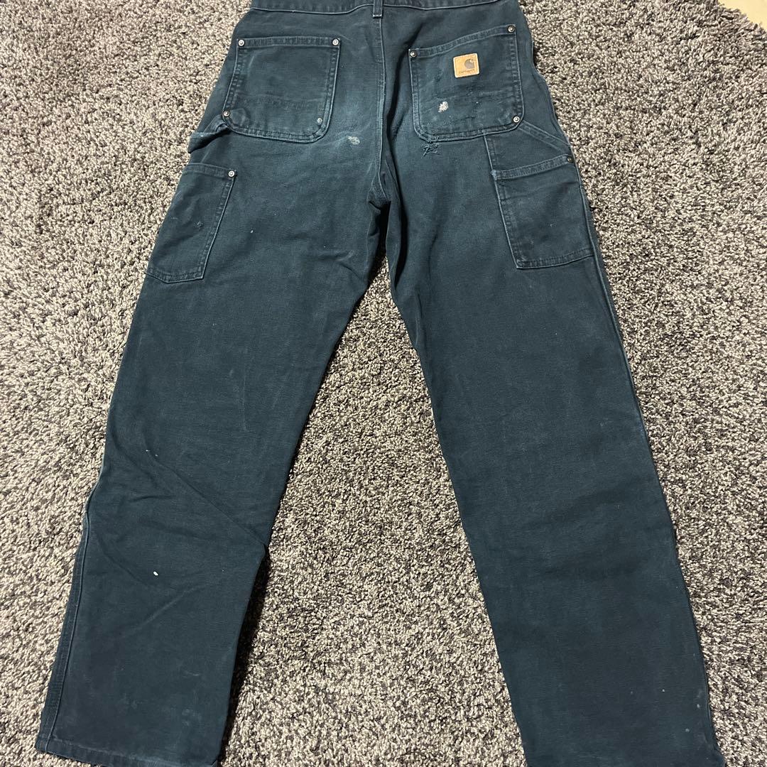 90s 希少サイズ メキシコ製 Carhartt 革タグ デニムパンツ ジーパン
