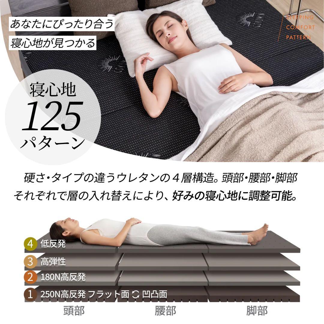 【送料込み・美品】GOKUMIN マットレス 厚さ15cm　シングル