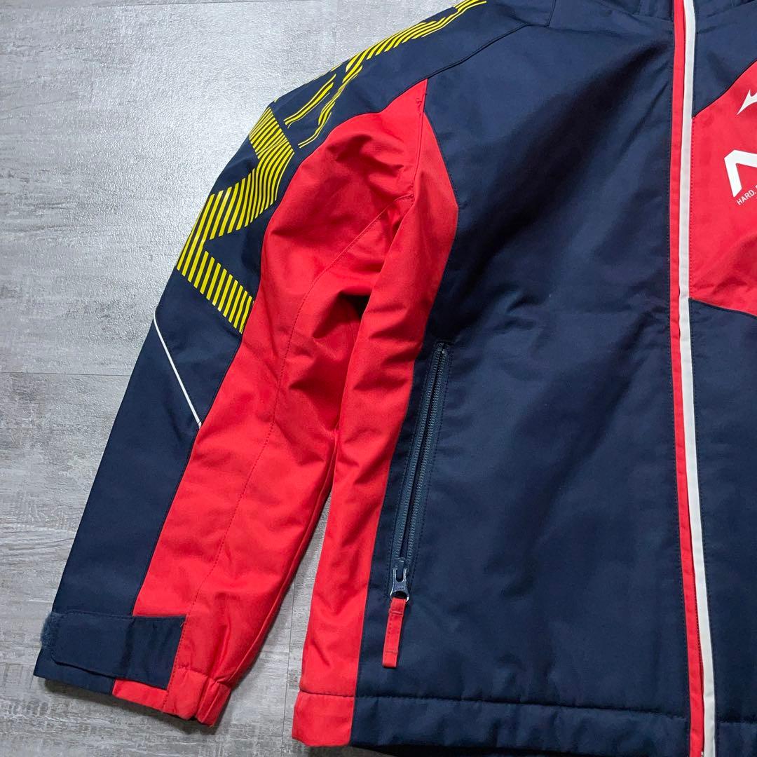 美品 MIZUNO ミズノ スキーウェア 140cm スノーウェア N-XT 赤