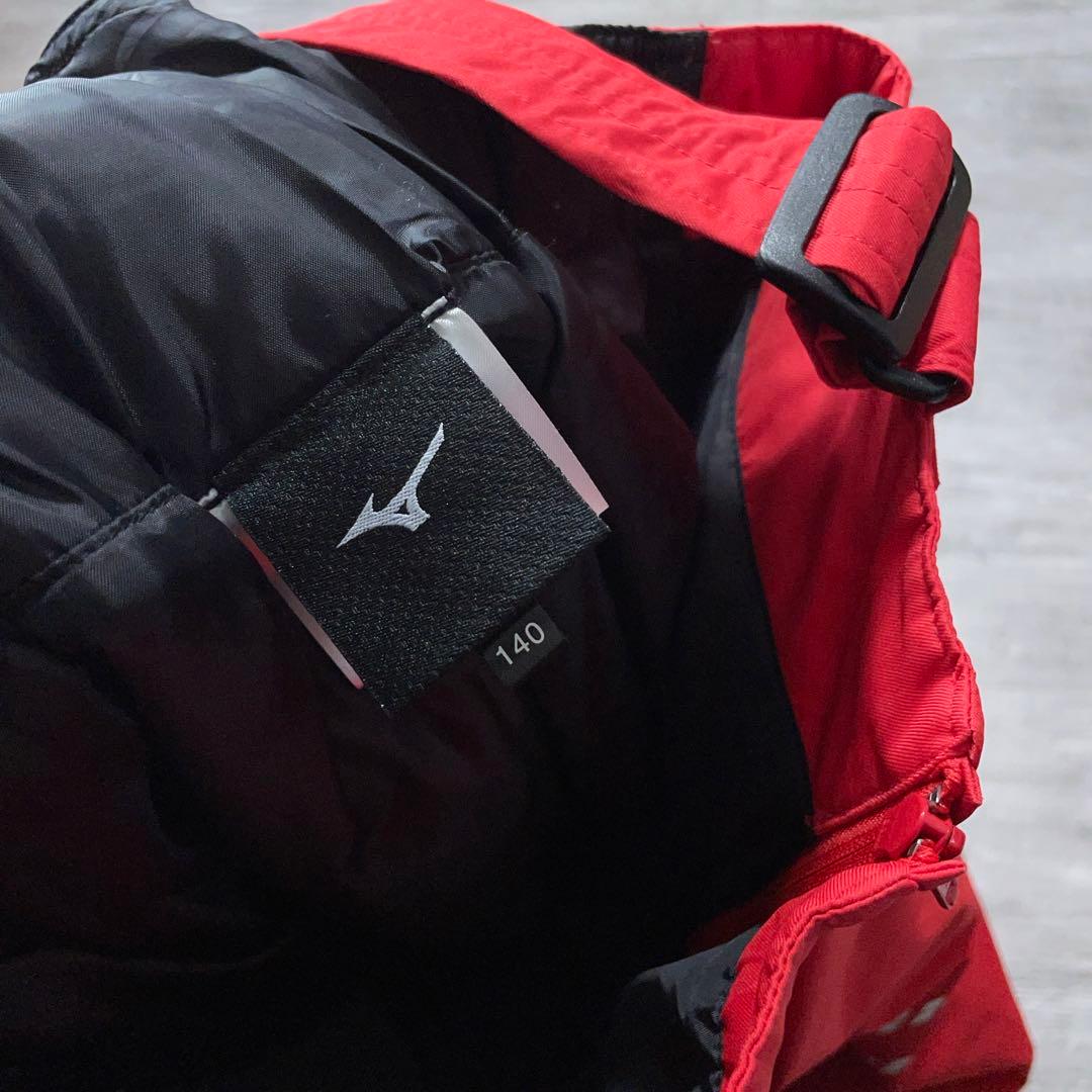 美品 MIZUNO ミズノ スキーウェア 140cm スノーウェア N-XT 赤