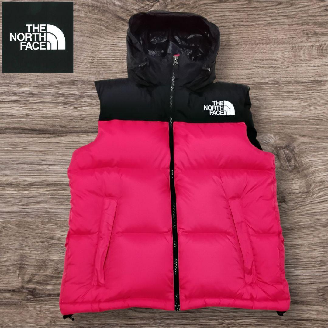 極美品　THE NORTH FACE ノースフェイス　ダウンベスト 赤黒