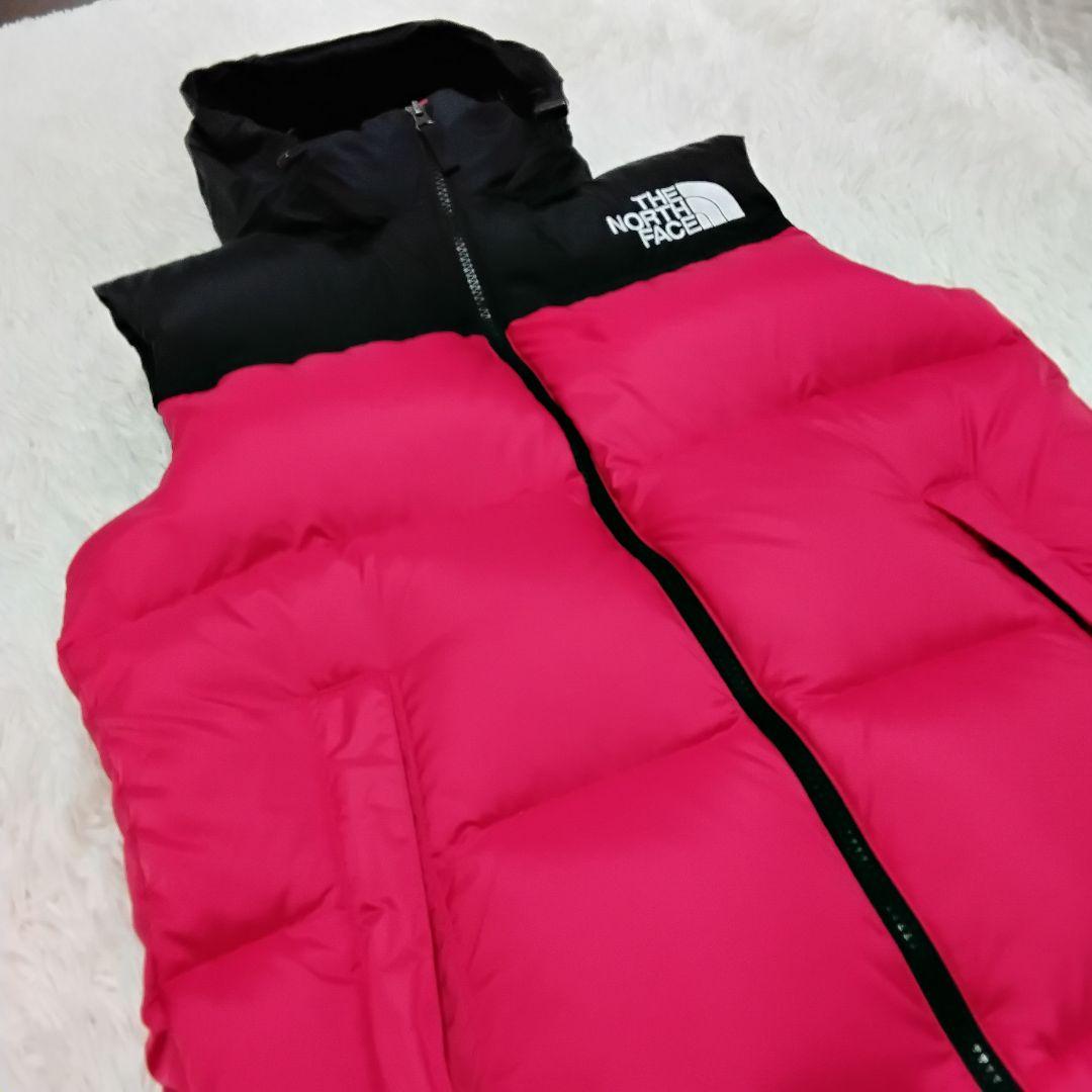 極美品　THE NORTH FACE ノースフェイス　ダウンベスト 赤黒