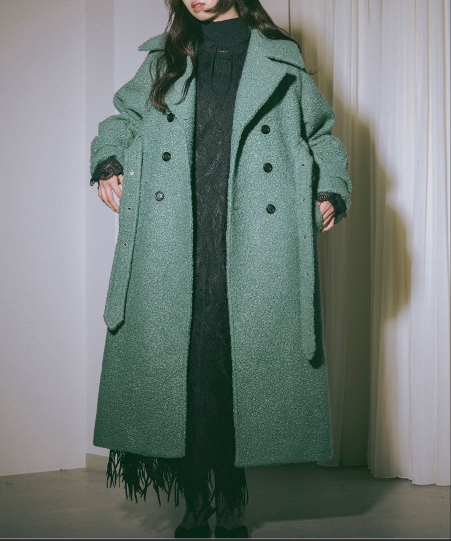 Ezick Multi-use deep slit ロングコート【未使用】