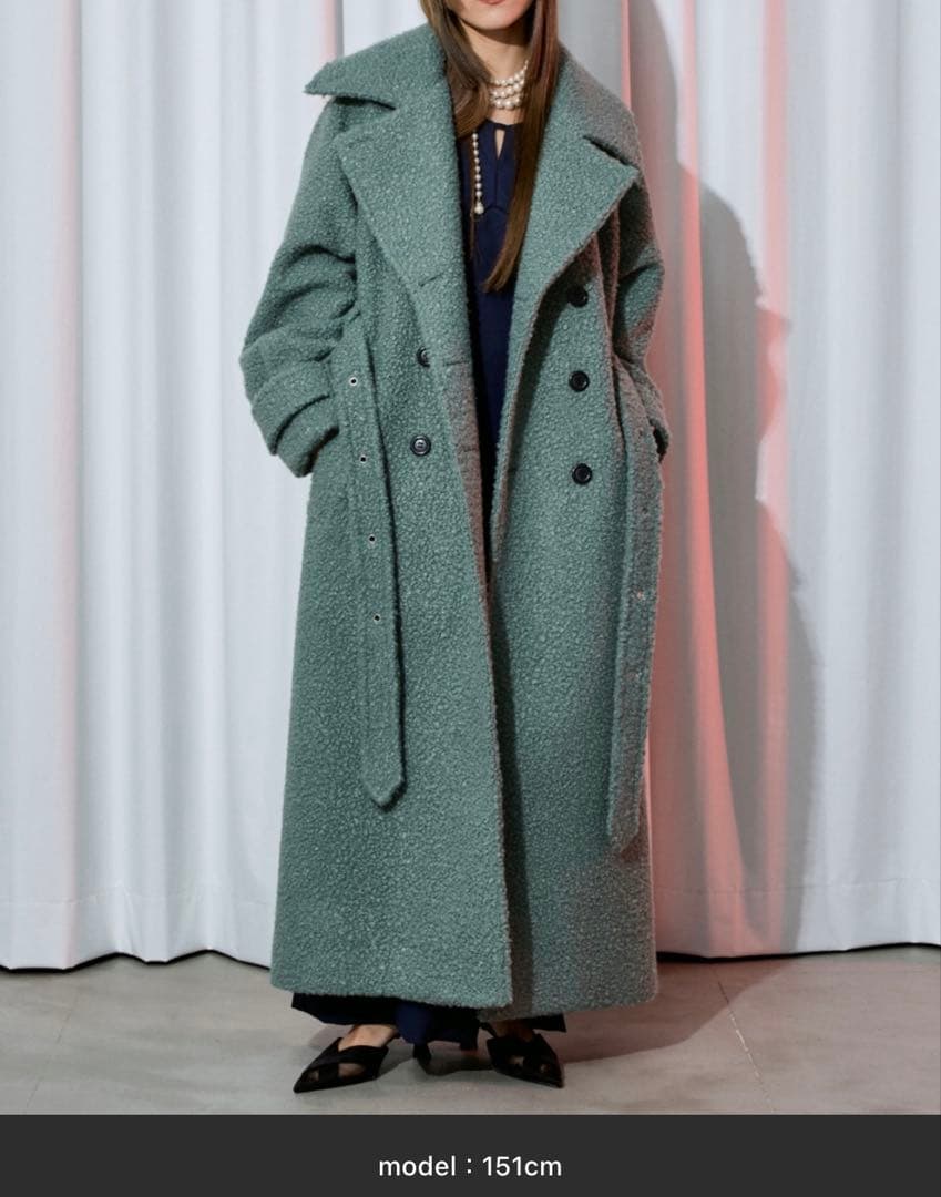 Ezick Multi-use deep slit ロングコート【未使用】