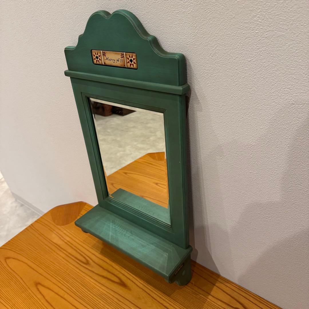 【カリモク】ウォールミラー & マガジンラック 2点セット