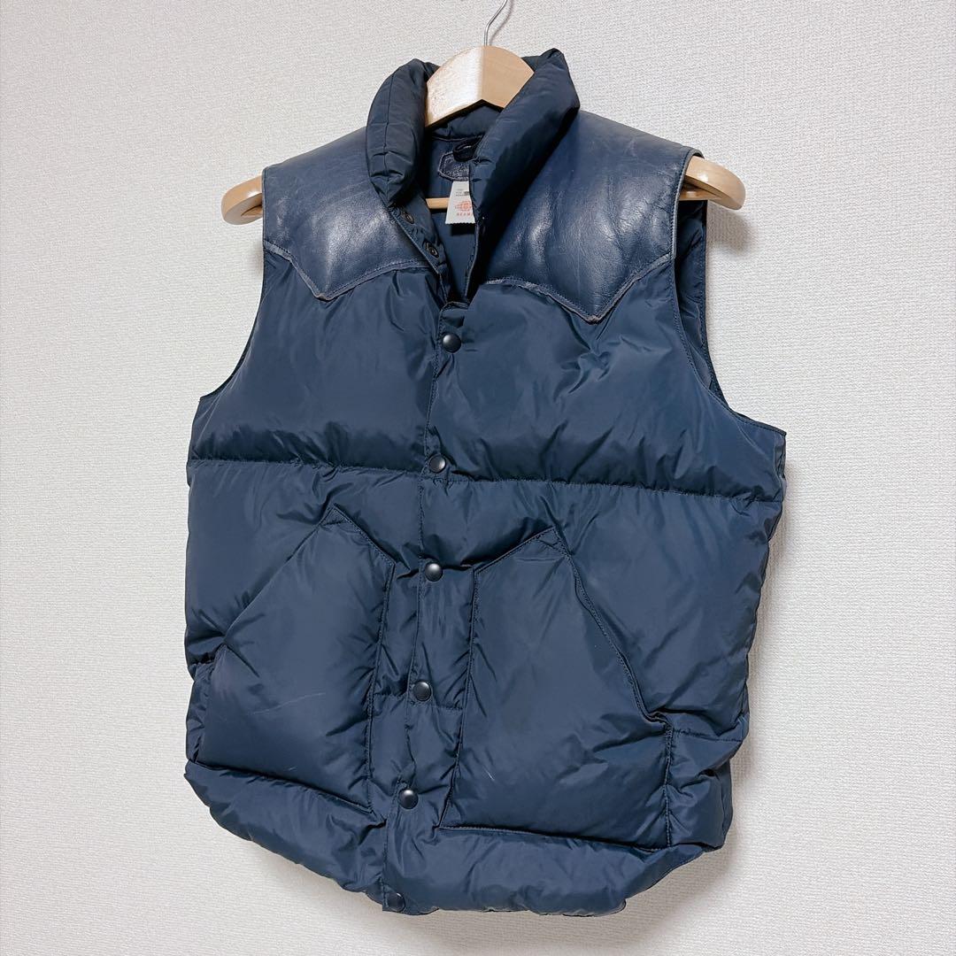 ロッキーマウンテン BEAMS 35周年 日本製 レザーヨーク ダウンベスト40