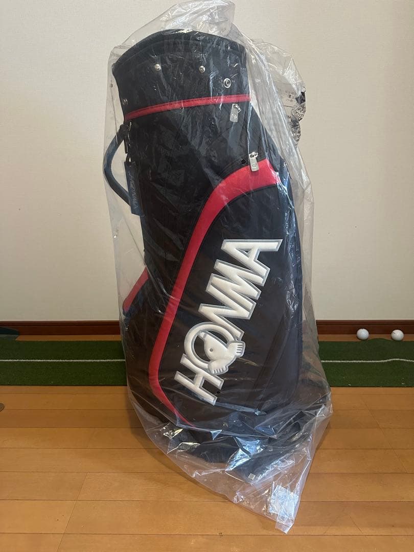 HOMMA ゴルフバッグ 黒 赤（かず）