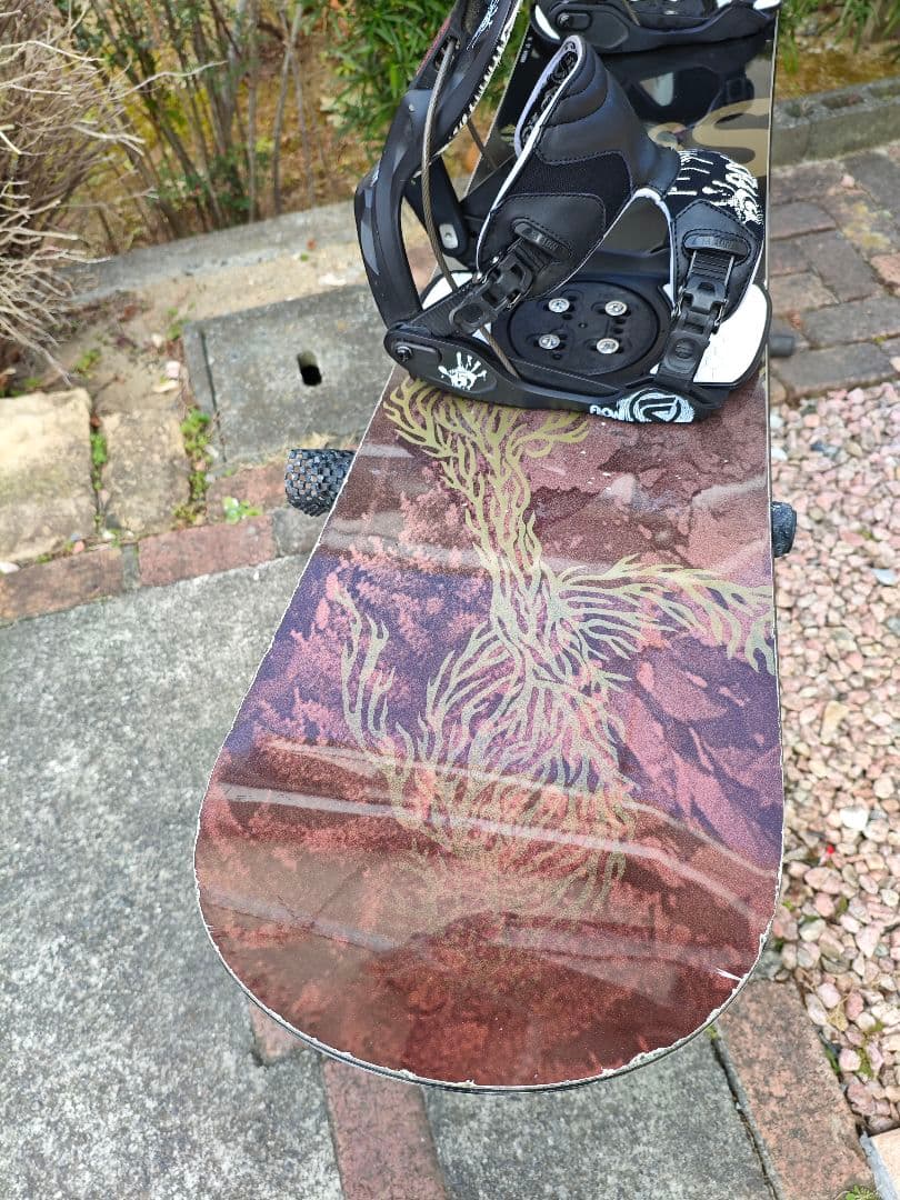 ogasaka SS157＋FLOW FIVEスノーボードビンディングセット