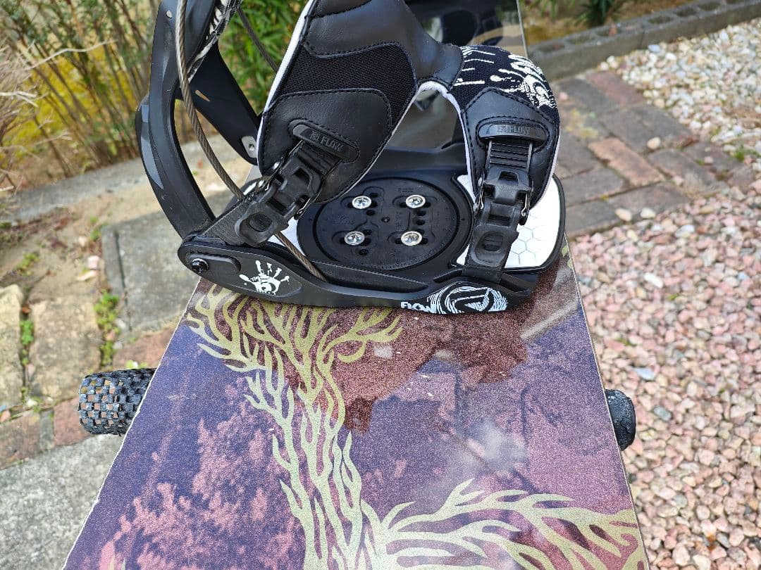 ogasaka SS157＋FLOW FIVEスノーボードビンディングセット
