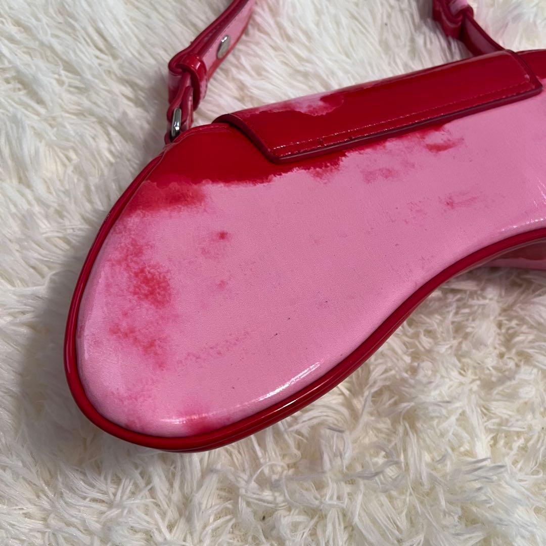 dieselディーゼルIVE(アイヴ)レイ着用ピンク赤レッドワンショルダーバッグ