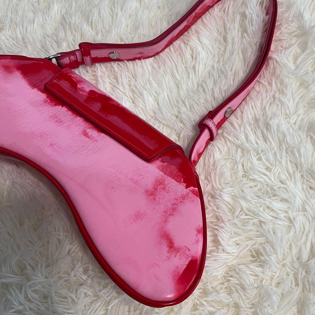 dieselディーゼルIVE(アイヴ)レイ着用ピンク赤レッドワンショルダーバッグ