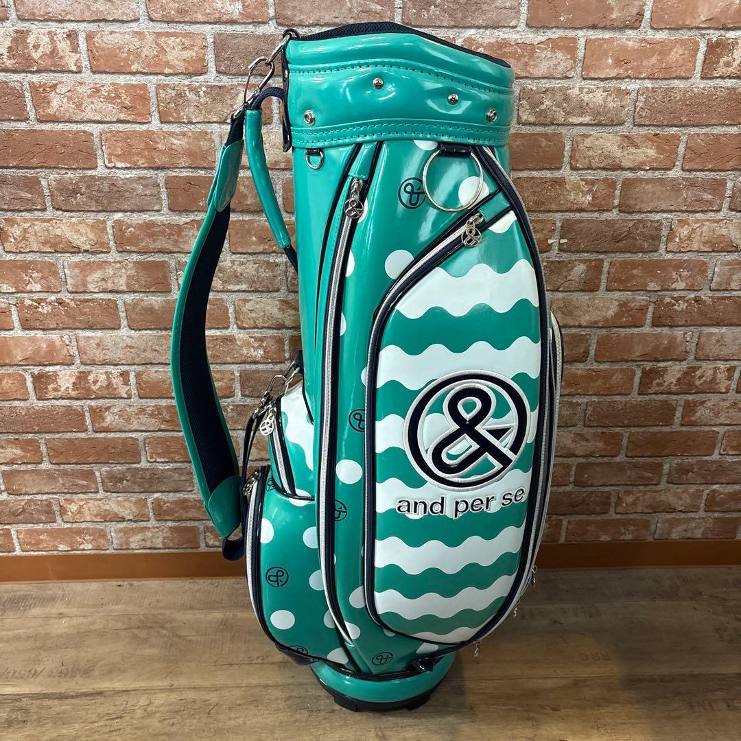 ‼️アンパスィ キャディバック エナメル グリーン‼️