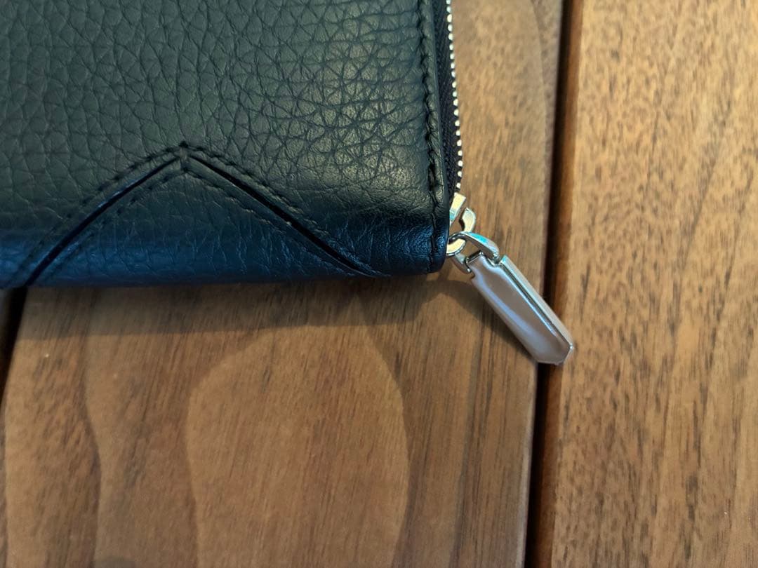 Tiffany&Co.ティファニースモールジップウォレットブラックレザー正規品